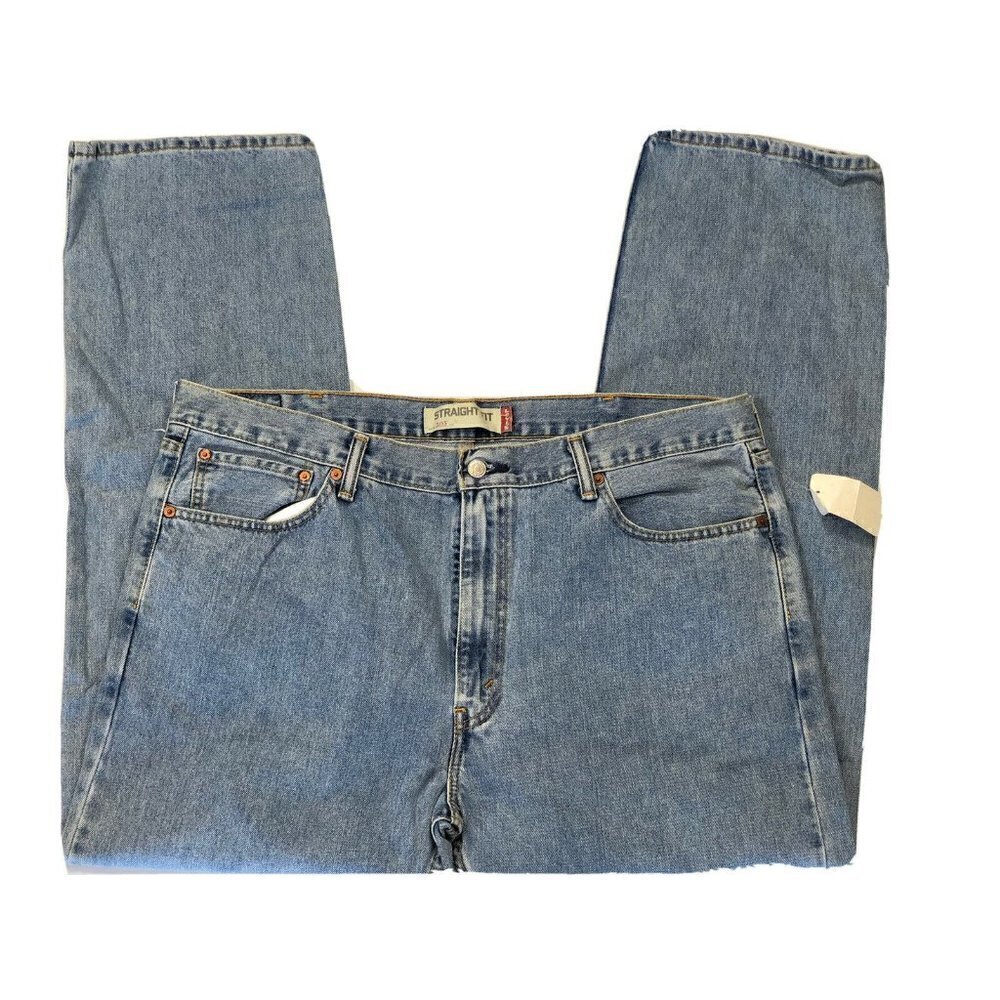 Levi's 505 Blue Denim Straight Fit Zipper 5-Pockets Jeans Size W40 L30